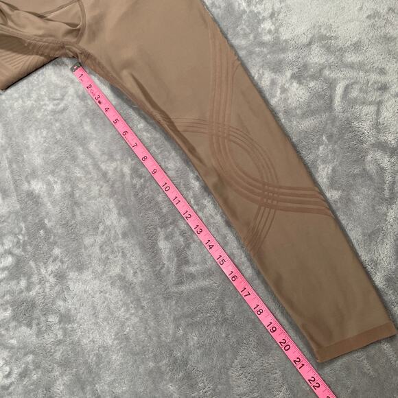 Fanka Leggings XS Tan Body Sculpt 7/8 Compression Smoothing Running Workout - Picture 11 of 12